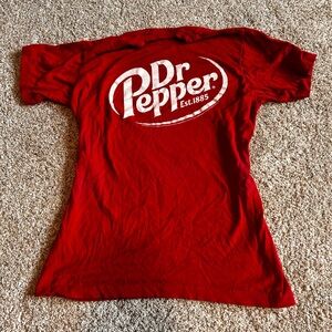 Dr Pepper Women's Red Short Sleeve Tee